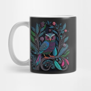 Night owl paper cut Mug